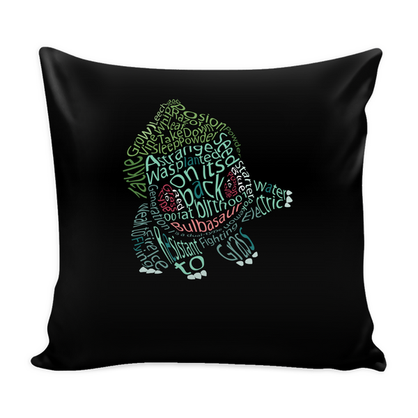 Bulbasaur Typography Pillow Case